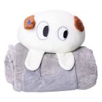 М'яка іграшка-плед Собачка 120×160 (см) 2 в 1 Сірий Colorful Home 5616-68G