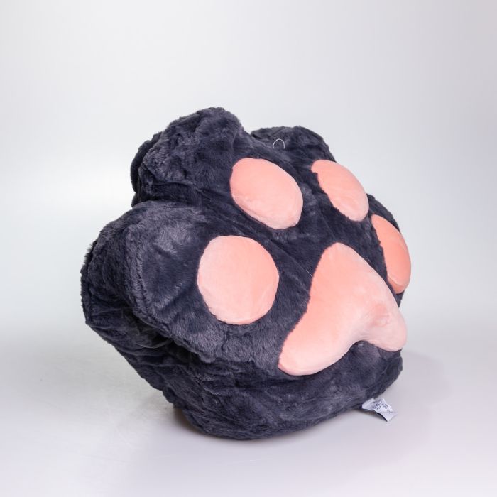 М'яка іграшка-подушка з пледом і муфтою Лапка 40×40×25 (см) іграшка плед 3 в 1 дитячий плюшевий плед Чорний 520-18B