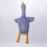 М'яка іграшка-подушка з пледом усередині Гусак-обіймусь 135 (см) іграшка плед 3 в 1 дитячий плюшевий плед Сірий 520-6G