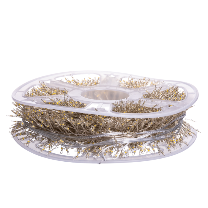 Новорічна гірлянда Хвойна лапа 100 м 3000 LED білий провід Синє сяйво D3000L100MWBL