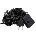 Новорічна гірлянда кімнатна нитка 18 м 180 LED кімнатна гірлянда чорний провід Жовте світло W180LED18MBY