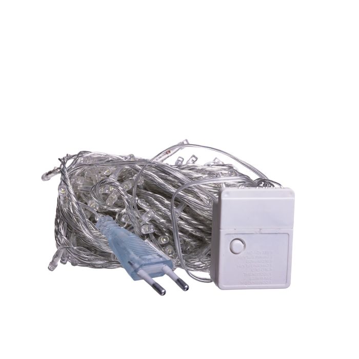 Новорічна гірлянда кімнатна нитка 18 м 180 LED білий провід Білий W180LED18MWW